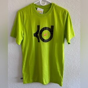 Nike Basketball Tee Men’s Dri-Fit Kevin Durant KD Size S Neon Green DQ1874-321